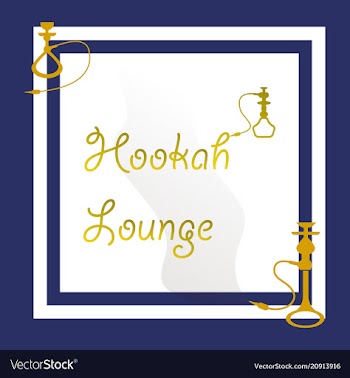 Hookah logo icon symbol emblem sign template vector image