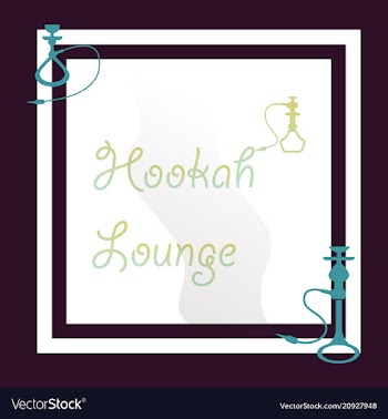 Hookah logo icon symbol emblem sign template vector image