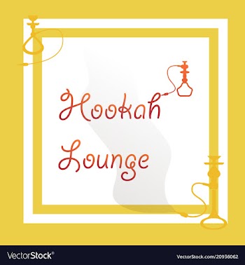 Hookah logo icon symbol emblem sign template vector image