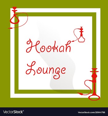 Hookah logo icon symbol emblem sign template vector image