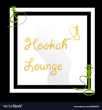 Hookah logo icon symbol emblem sign template vector image