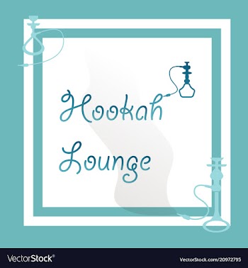 Hookah logo icon symbol emblem sign template vector image