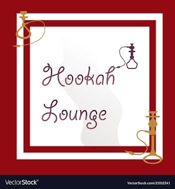 Hookah logo icon symbol emblem sign template vector image