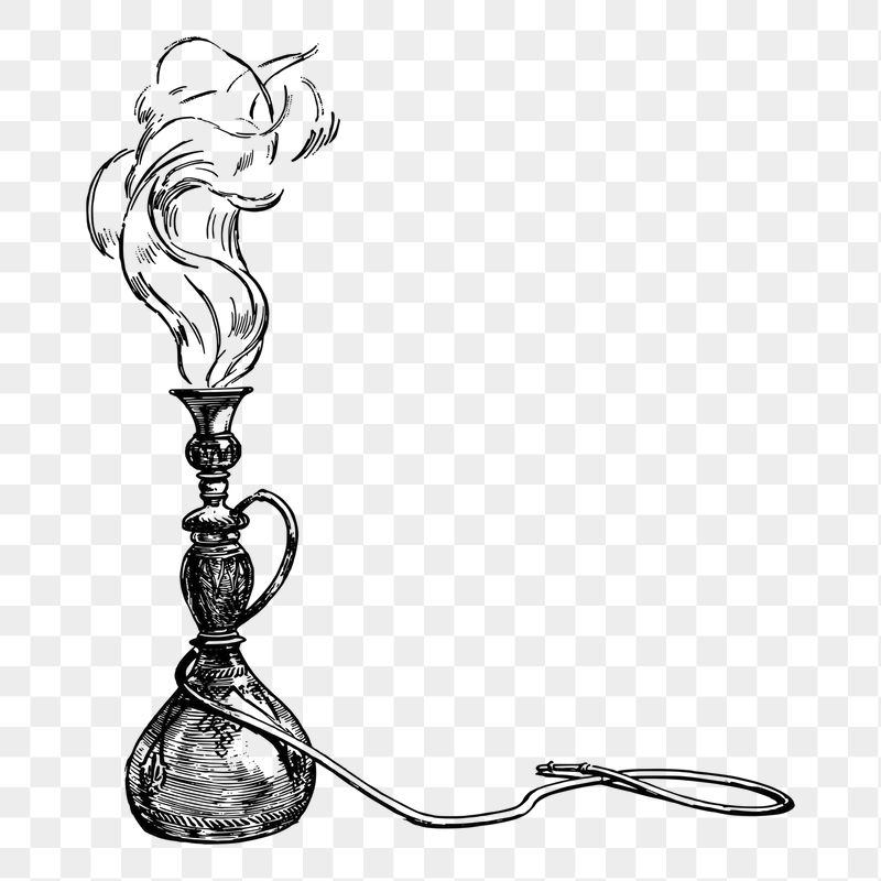 Hookah, smoking png sticker, vintage | Free PNG - rawpixel