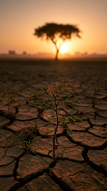 Hope in the Desert: New Life Emerging at Dusk