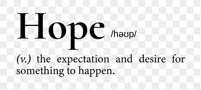 Hope png dictionary word sticker, | Free PNG - rawpixel