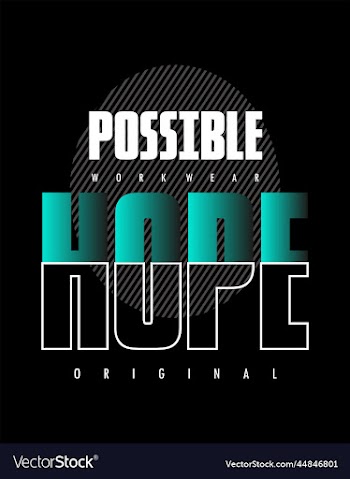 hope typography for t shirt design premium