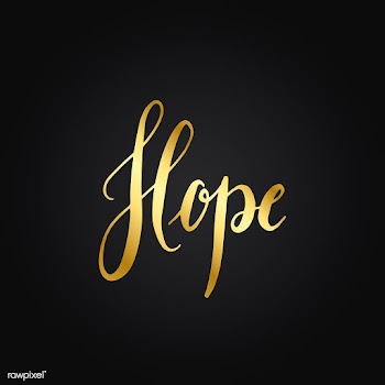 Hope word typography style vector | Free stock vector - 517569
