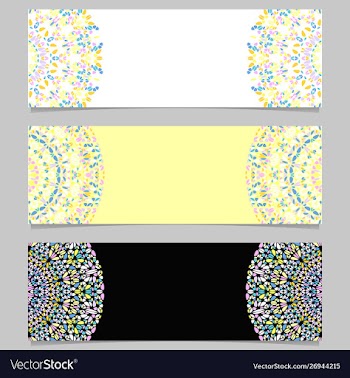 Horizontal geometrical abstract stone mandala vector image