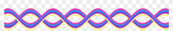 Horizontal Line Clipart - Single Line Colorful Border