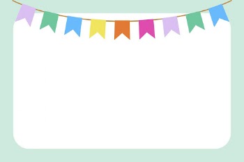 Horizontal party flag frame background, | Free PSD - rawpixel