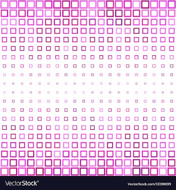 Horizontal pink square pattern background design vector image