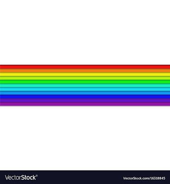 Horizontal rainbow colored stripes - graphic vector image
