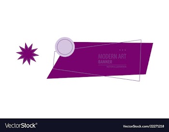Horizontal white banners with triangular shapes vector image
