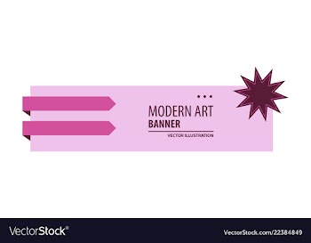 Horizontal white banners with triangular shapes vector image