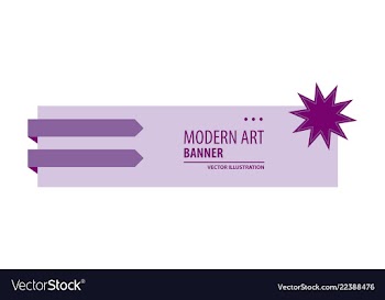Horizontal white banners with triangular shapes vector image