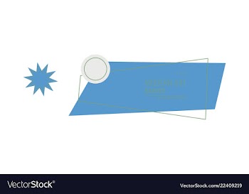 Horizontal white banners with triangular shapes vector image