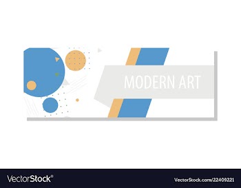 Horizontal white banners with triangular shapes vector image