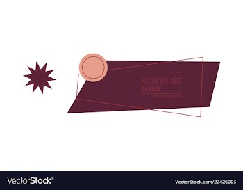Horizontal white banners with triangular shapes vector image