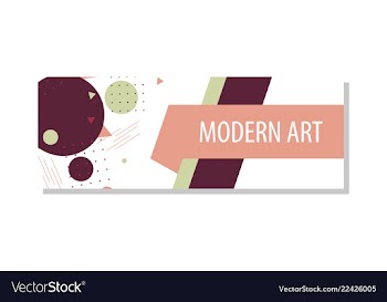 Horizontal white banners with triangular shapes vector image