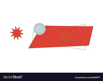 Horizontal white banners with triangular shapes vector image