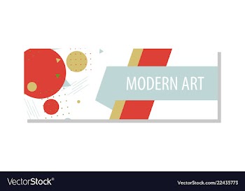Horizontal white banners with triangular shapes vector image