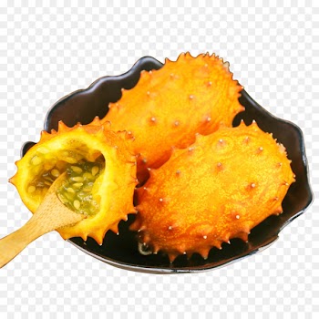 Horned melon Vegetarian cuisine Fritter Auglis - ripe horned melon 