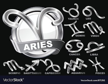 Horoscope zodiac signs vector image