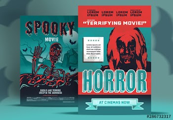 Horror Movie Posters Set