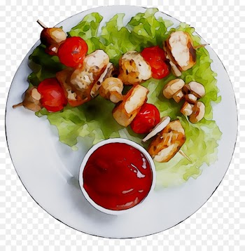 Hors d'oeuvre Kebab Shashlik Vegetarian cuisine Skewer -  