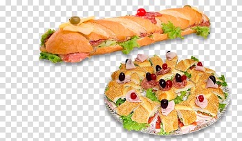 Hors d'oeuvre Rapid transit Bread Baguette Smoked salmon, transparent background PNG clipart