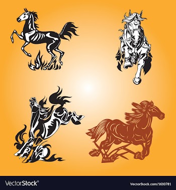 Horse 2014 vector image