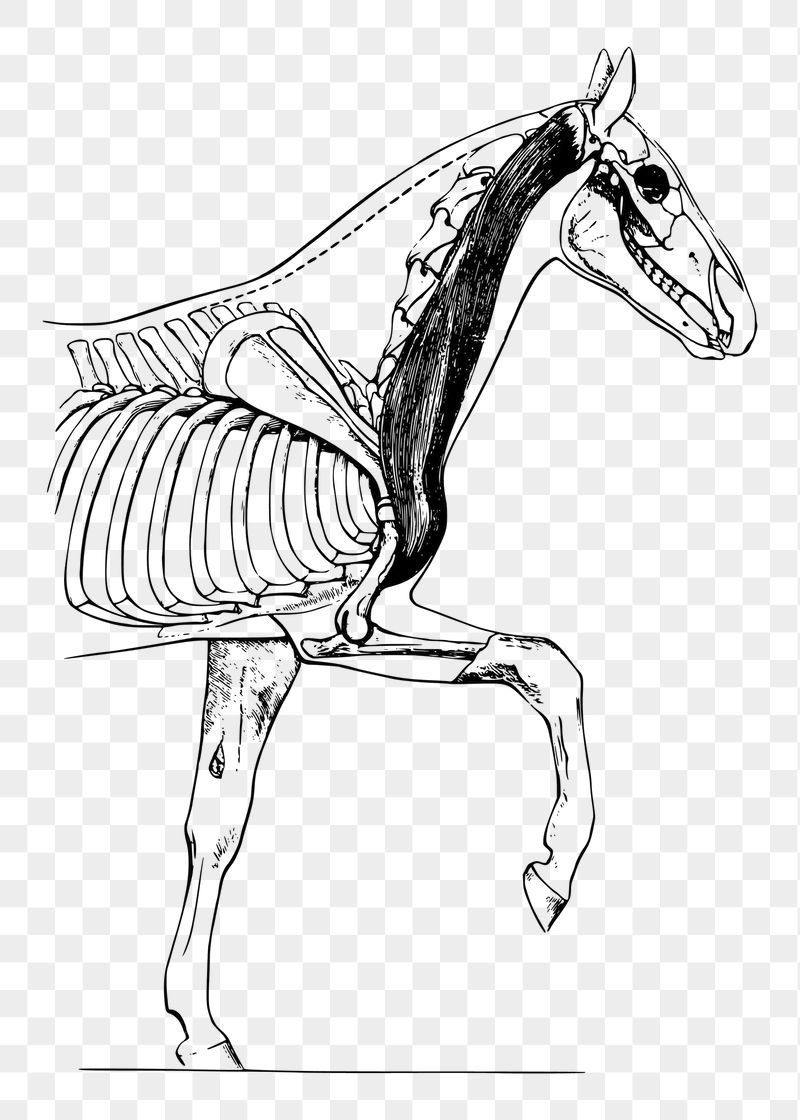 Horse biology png sticker illustration, | Free PNG - rawpixel