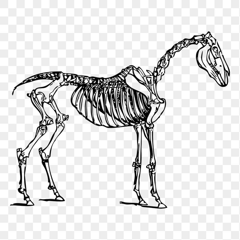 Horse bones png sticker illustration, | Free PNG - rawpixel