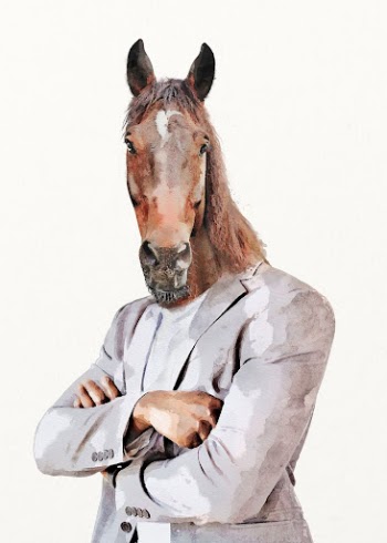 Horse businessman watercolor illustration, business | Free Photo Illustration - rawpixel