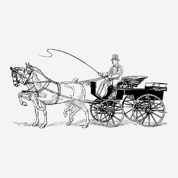 Horse carriage drawing, transportation vintage | Free PSD - rawpixel