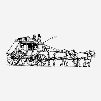 Horse carriage drawing, vintage transportation | Free Photo - rawpixel