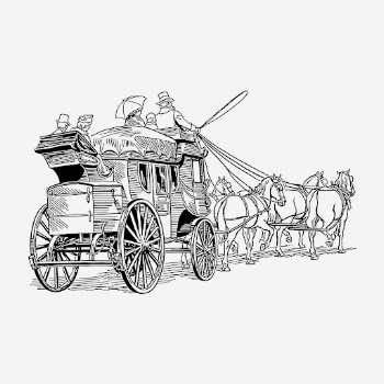 Horse carriage drawing, vintage transportation | Free Photo - rawpixel