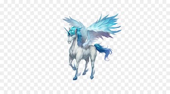 Horse Cartoon - Cartoon White Pegasus 
