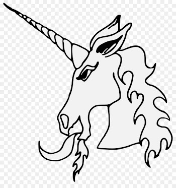 Horse Clip art Line art Unicorn - blue unicorn 