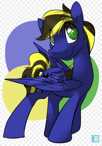 Horse Cobalt blue Clip art - horse 