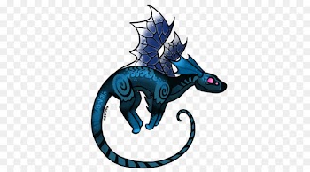 Horse, Dragon, Mammal, Blue PNG