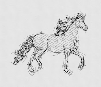 Horse drawing