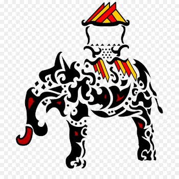 Horse, Elephant, Drawing, Blackandwhite, Fictional Character PNG