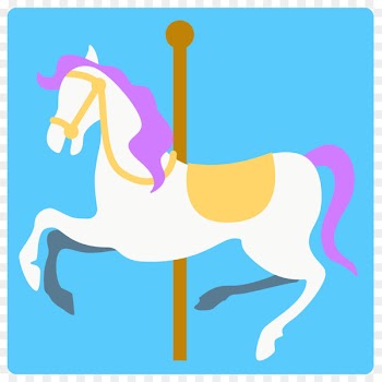 Horse Emoji Carousel Clip art - Carousel 