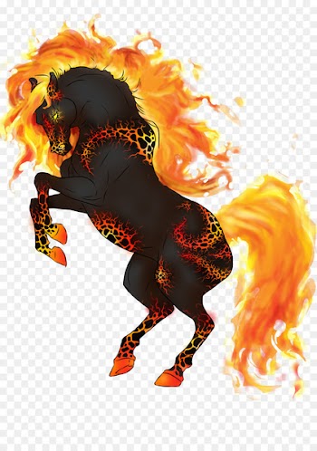 Horse Ghoray Shah Drawing Fire - light effect wings 
