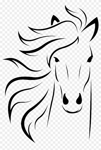 Horse Head Clipart - Horse Head Silhouette