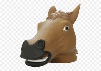Horse head mask Squirrel Gray wolf - unicorn head 