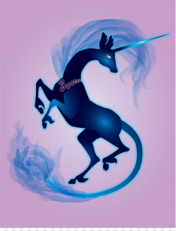 Horse Hue Unicorn Blue Art - unicorn 
