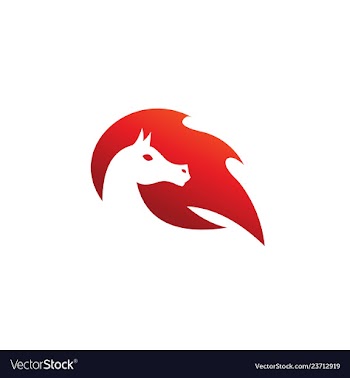 Horse logo template vector image